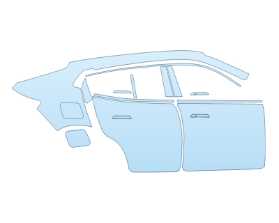 PAINT PROTECTION KIT - 2025 BMW X2 XDRIVE 28I PASSENGER SIDE - PRECUT PPF CLEAR BRA WRAP