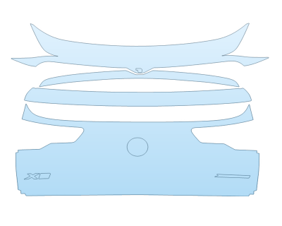 PAINT PROTECTION KIT - 2025 BMW X2 XDRIVE 28I REAR HATCH W/EMBLEM - PRECUT PPF CLEAR BRA WRAP