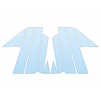 Precut PPF Kit – Clear Bra Paint Protection Film PAINT PROTECTION KIT - 2025 BMW X3 30 XDRIVE M SPORT PILLARS - PRECUT PPF CLEAR BRA WRAP