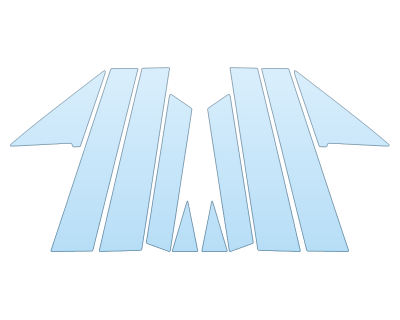 PAINT PROTECTION KIT - 2025 BMW X3 30 XDRIVE M SPORT PILLARS - PRECUT PPF CLEAR BRA WRAP