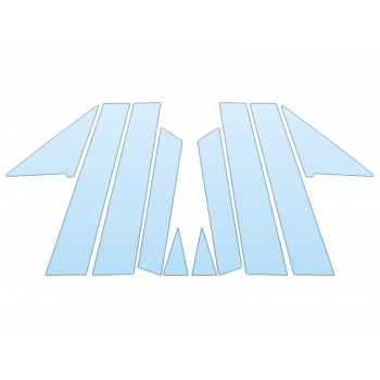 PAINT PROTECTION KIT - 2025 BMW X3 30 XDRIVE SPORT PILLARS - PRECUT PPF CLEAR BRA WRAP