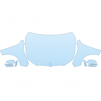 PAINT PROTECTION KIT - 2025 BMW X3 M50 FULL HOOD FENDERS MIRRORS WRAPPED EDGES - PRECUT PPF CLEAR BRA WRAP