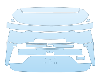 PAINT PROTECTION KIT - 2025 JEEP GRAND CHEROKEE 4XE BASE FULL REAR HATCH NO BADGES - PRECUT PPF CLEAR BRA WRAP