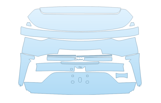 Precut PPF Kit – Clear Bra Paint Protection Film PAINT PROTECTION KIT - 2027 JEEP GRAND CHEROKEE 4XE BASE FULL REAR HATCH NO BADGES - PRECUT PPF CLEAR BRA WRAP