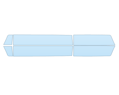 PAINT PROTECTION KIT - 2025 JEEP GRAND CHEROKEE 4XE BASE DOOR SPLASHES - PRECUT PPF CLEAR BRA WRAP