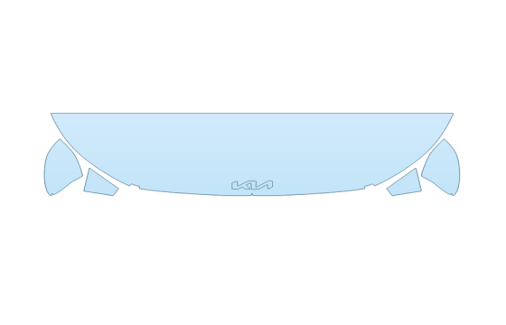 PAINT PROTECTION KIT - 2027 KIA K4 EX HOOD FENDERS MIRRORS 18 INCH WRAPPED EDGES - PRECUT PPF CLEAR BRA WRAP