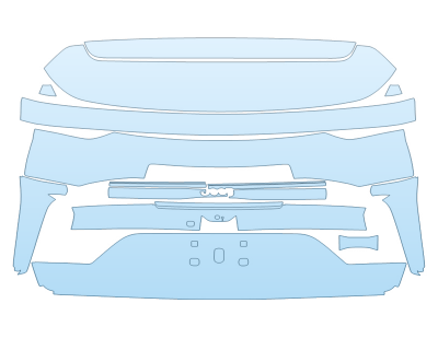 PAINT PROTECTION KIT - 2025 JEEP GRAND CHEROKEE 4XE OVERLAND FULL REAR HATCH NO BADGES - PRECUT PPF CLEAR BRA WRAP