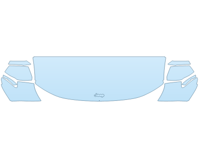 PAINT PROTECTION KIT - 2025 JEEP GRAND CHEROKEE 4XE SUMMIT HOOD FENDERS MIRRORS 24 INCH WRAPPED EDGES - PRECUT PPF CLEAR BRA WRAP