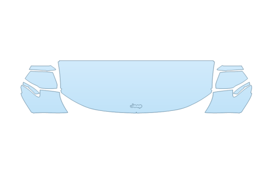 PAINT PROTECTION KIT - 2027 JEEP GRAND CHEROKEE 4XE SUMMIT HOOD FENDERS MIRRORS 24 INCH WRAPPED EDGES - PRECUT PPF CLEAR BRA WRAP