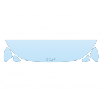 PAINT PROTECTION KIT - 2025 KIA K4 EX+ HOOD FENDERS MIRRORS 18 INCH WRAPPED EDGES - PRECUT PPF CLEAR BRA WRAP