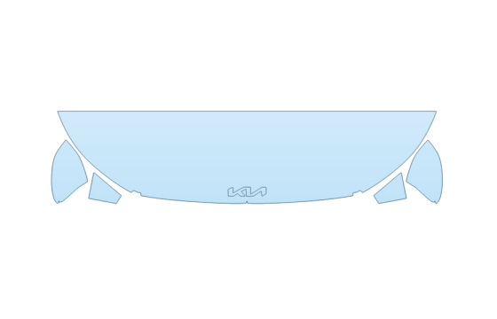 Precut PPF Kit – Clear Bra Paint Protection Film PAINT PROTECTION KIT - 2027 KIA K4 EX+ HOOD FENDERS MIRRORS 18 INCH WRAPPED EDGES - PRECUT PPF CLEAR BRA WRAP