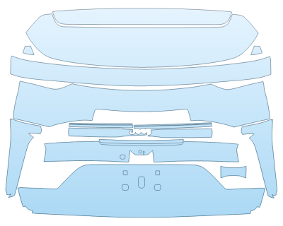 PAINT PROTECTION KIT - 2025 JEEP GRAND CHEROKEE 4XE SUMMIT FULL REAR HATCH NO BADGES - PRECUT PPF CLEAR BRA WRAP