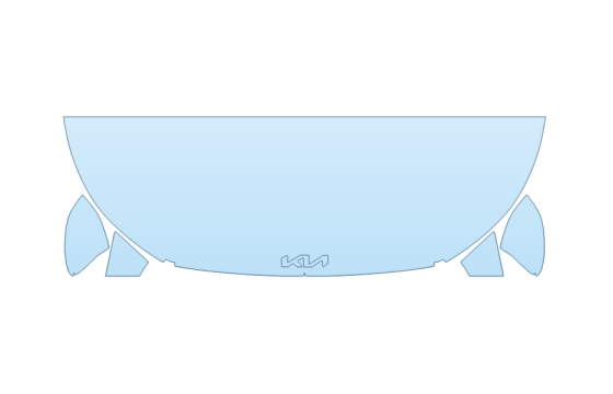 Precut PPF Kit – Clear Bra Paint Protection Film PAINT PROTECTION KIT - 2027 KIA K4 EX+ HOOD FENDERS MIRRORS 24 INCH WRAPPED EDGES - PRECUT PPF CLEAR BRA WRAP