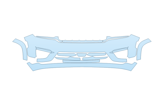 PAINT PROTECTION KIT - 2027 JEEP GRAND CHEROKEE 4XE SUMMIT RESERVE BUMPER - PRECUT PPF CLEAR BRA WRAP
