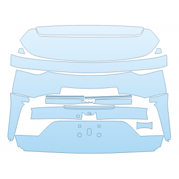 PAINT PROTECTION KIT - 2025 JEEP GRAND CHEROKEE 4XE SUMMIT RESERVE FULL REAR HATCH NO BADGES - PRECUT PPF CLEAR BRA WRAP