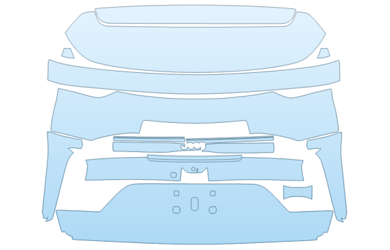 Precut PPF Kit – Clear Bra Paint Protection Film PAINT PROTECTION KIT - 2027 JEEP GRAND CHEROKEE 4XE SUMMIT RESERVE FULL REAR HATCH NO BADGES - PRECUT PPF CLEAR BRA WRAP