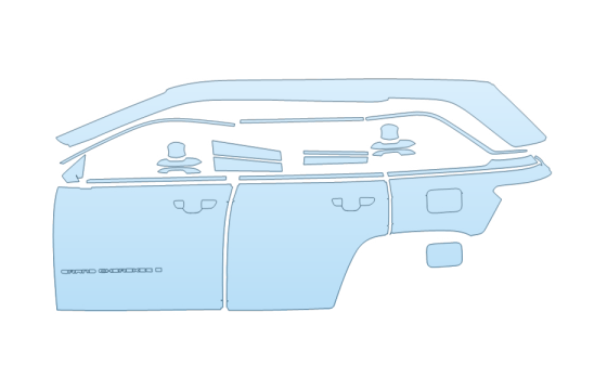 PAINT PROTECTION KIT - 2027 JEEP GRAND CHEROKEE 4XE TRAILHAWK FULL DRIVER SIDE - PRECUT PPF CLEAR BRA WRAP