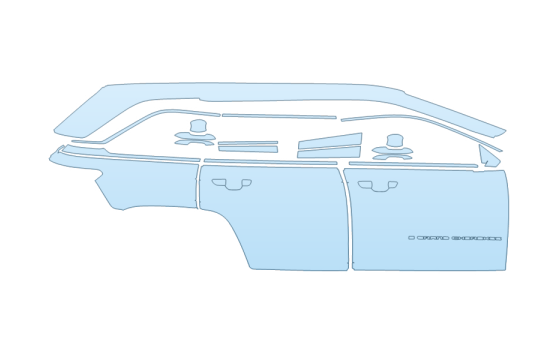 Precut PPF Kit – Clear Bra Paint Protection Film PAINT PROTECTION KIT - 2027 JEEP GRAND CHEROKEE 4XE TRAILHAWK FULL PASSENGER SIDE - PRECUT PPF CLEAR BRA WRAP