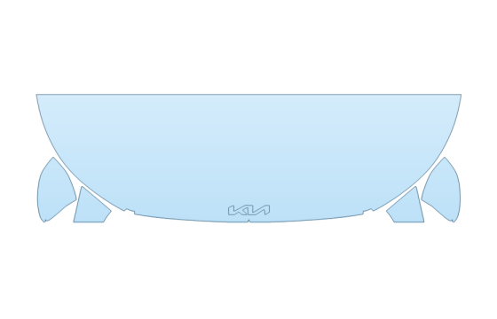 PAINT PROTECTION KIT - 2027 KIA K4 LX HOOD FENDERS MIRRORS 24 INCH WRAPPED EDGES - PRECUT PPF CLEAR BRA WRAP