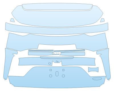 PAINT PROTECTION KIT - 2025 JEEP GRAND CHEROKEE 4XE TRAILHAWK FULL REAR HATCH W BADGES - PRECUT PPF CLEAR BRA WRAP