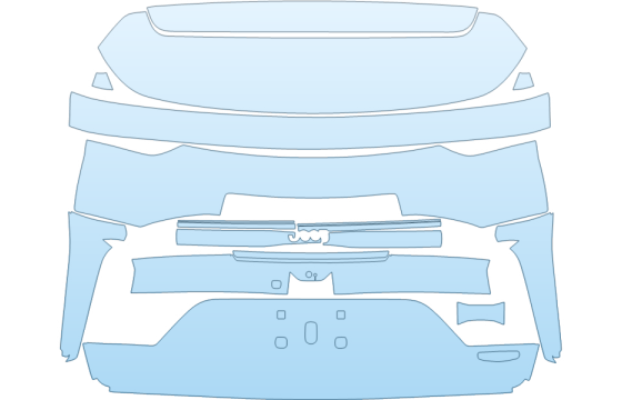 Precut PPF Kit – Clear Bra Paint Protection Film PAINT PROTECTION KIT - 2027 JEEP GRAND CHEROKEE 4XE TRAILHAWK FULL REAR HATCH W BADGES - PRECUT PPF CLEAR BRA WRAP