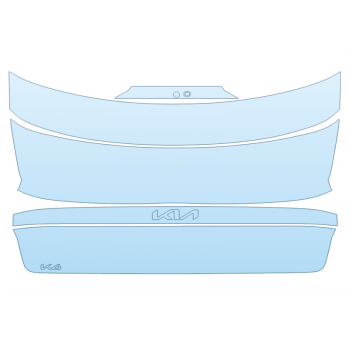 PAINT PROTECTION KIT - 2025 KIA K4 LX TRUNK W/BADGING - PRECUT PPF CLEAR BRA WRAP