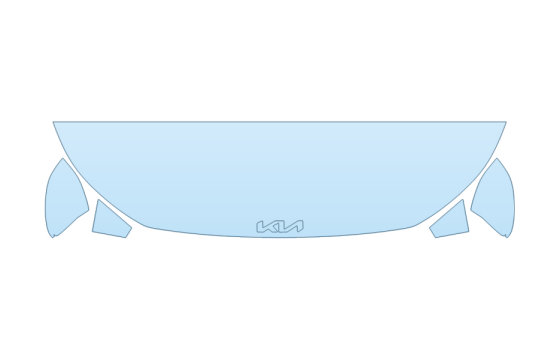 PAINT PROTECTION KIT - 2027 KIA K4 LXS HOOD FENDERS MIRRORS 18 INCH - PRECUT PPF CLEAR BRA WRAP