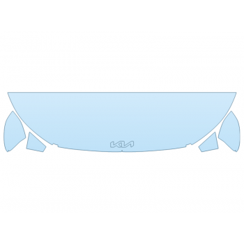 PAINT PROTECTION KIT - 2025 KIA K4 LXS HOOD FENDERS MIRRORS 18 INCH WRAPPED EDGES - PRECUT PPF CLEAR BRA WRAP