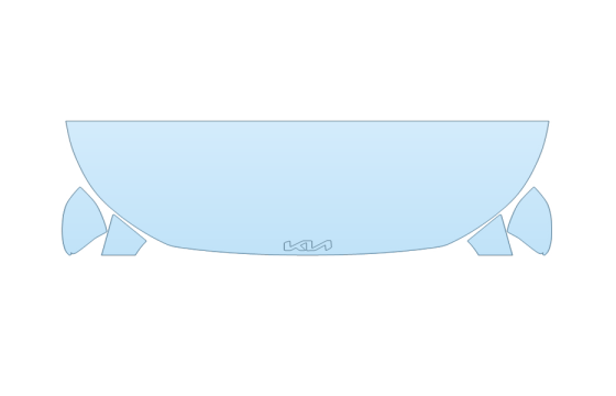 PAINT PROTECTION KIT - 2027 KIA K4 LXS HOOD FENDERS MIRRORS 24 INCH - PRECUT PPF CLEAR BRA WRAP