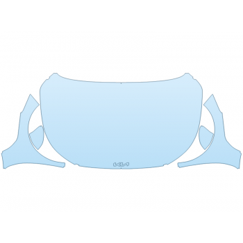 PAINT PROTECTION KIT - 2025 KIA K4 LXS FULL HOOD FENDERS MIRRORS WRAPPED EDGES - PRECUT PPF CLEAR BRA WRAP