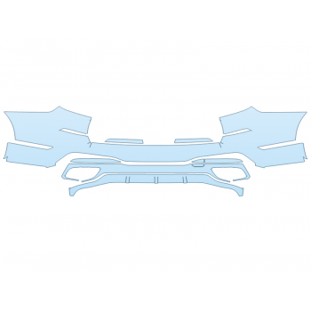 PAINT PROTECTION KIT - 2025 BMW X7 M60I REAR BUMPER - PRECUT PPF CLEAR BRA WRAP
