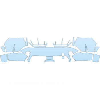 PAINT PROTECTION KIT - 2025 BMW XM BASE REAR BUMPER - PRECUT PPF CLEAR BRA WRAP