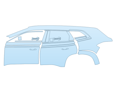 PAINT PROTECTION KIT - 2025 BMW XM BASE DRIVER SIDE - PRECUT PPF CLEAR BRA WRAP
