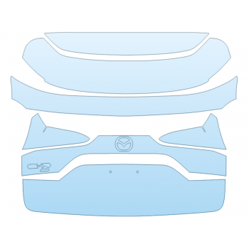 PAINT PROTECTION KIT - 2025 MAZDA CX-70 TURBO PREMIUM PLUS FULL HATCH W EMBLEMS - PRECUT PPF CLEAR BRA WRAP