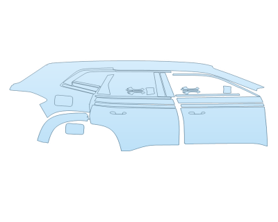 PAINT PROTECTION KIT - 2025 BMW XM BASE PASSENGER SIDE - PRECUT PPF CLEAR BRA WRAP
