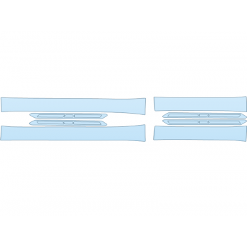 PAINT PROTECTION KIT - 2025 BMW XM BASE DOOR SILLS - PRECUT PPF CLEAR BRA WRAP