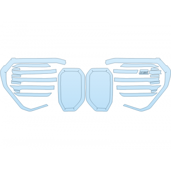 Precut PPF Kit – Clear Bra Paint Protection Film PAINT PROTECTION KIT - 2025 BMW XM BASE GRILL - PRECUT PPF CLEAR BRA WRAP