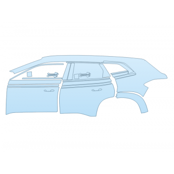 PAINT PROTECTION KIT - 2025 BMW XM LABEL DRIVER SIDE - PRECUT PPF CLEAR BRA WRAP