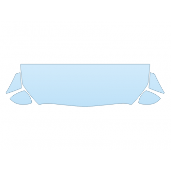 PAINT PROTECTION KIT - 2025 MERCEDES-BENZ C-CLASS C43 AMG SEDAN HOOD FENDERS MIRRORS 24 INCH WRAPPED EDGES - PRECUT PPF CLEAR BRA WRAP