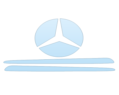 PAINT PROTECTION KIT - 2025 MERCEDES-BENZ C-CLASS C43 AMG SEDAN GRILL - PRECUT PPF CLEAR BRA WRAP
