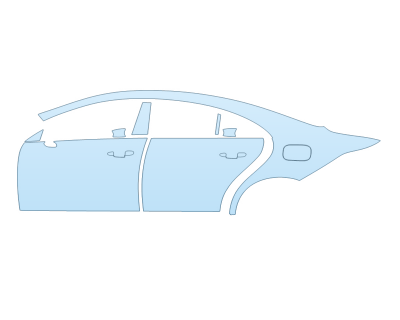 PAINT PROTECTION KIT - 2025 MERCEDES-BENZ CLA-CLASS AMG 35 COUPE DRIVER SIDE - PRECUT PPF CLEAR BRA WRAP