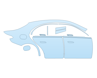 PAINT PROTECTION KIT - 2025 MERCEDES-BENZ E-CLASS SEDAN 350 PASSENGER SIDE - PRECUT PPF CLEAR BRA WRAP