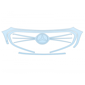 PAINT PROTECTION KIT - 2025 MERCEDES-BENZ E-CLASS SEDAN 350 GRILL - PRECUT PPF CLEAR BRA WRAP