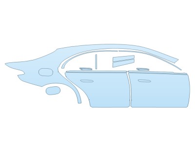 PAINT PROTECTION KIT - 2025 MERCEDES-BENZ E-CLASS SEDAN 350 4MATIC PASSENGER SIDE - PRECUT PPF CLEAR BRA WRAP