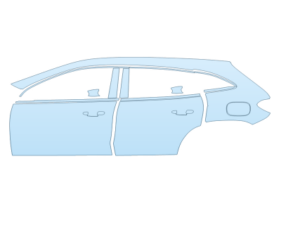 PAINT PROTECTION KIT - 2025 MERCEDES-BENZ GLA-CLASS SUV 250 DRIVER SIDE - PRECUT PPF CLEAR BRA WRAP