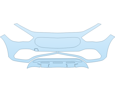 PAINT PROTECTION KIT - 2025 MERCEDES-BENZ GLA-CLASS SUV 250 4MATIC BUMPER - PRECUT PPF CLEAR BRA WRAP