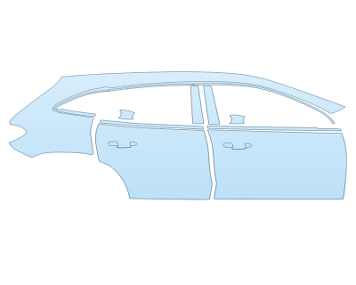 PAINT PROTECTION KIT - 2025 MERCEDES-BENZ GLA-CLASS SUV 250 4MATIC PASSENGER SIDE - PRECUT PPF CLEAR BRA WRAP