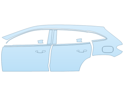 PAINT PROTECTION KIT - 2025 MERCEDES-BENZ GLA-CLASS SUV AMG 45 DRIVER SIDE - PRECUT PPF CLEAR BRA WRAP