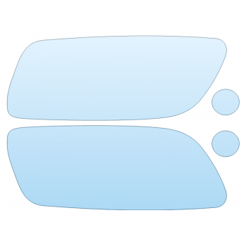 PAINT PROTECTION KIT - 2025 MERCEDES-BENZ GLB-CLASS AMG LINE HEADLIGHTS FOGLIGHTS - PRECUT PPF CLEAR BRA WRAP