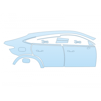 PAINT PROTECTION KIT - 2025 MERCEDES-BENZ GLC-CLASS 300 4MATIC COUPE AMG LINE FULL PASSENGER SIDE - PRECUT PPF CLEAR BRA WRAP